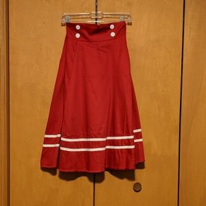 Torrid Retro Chic nautical swing skirt